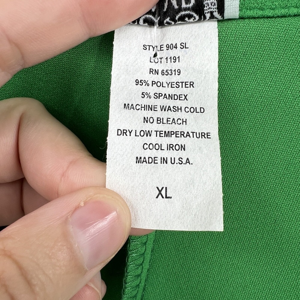 Vamp Deadstock Y2K 90s Women's XL Vintage Green Sleeveless Mini Skater Dress NWT - Picture 9 of 9